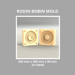 Copertina-260-90-24-Dima.png Abha Rodin Coil Mold for Silicone - 260 x 260 x 90 mm 24 Turns