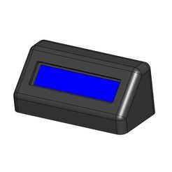 Arduino_16x2_LCD_stand_1.jpg Archivo 3D gratis Soporte LCD para pantalla Arduino 16x2・Plan de impresión en 3D para descargar