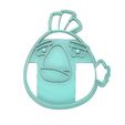 Angry Bird White Bird Cookie Cutter.jpg Angry Birds Cookie Cutter, White Bird Cookie Cutter, White Bird Angry Birds Cookie Cutter, Cookie Cutter, White Bird