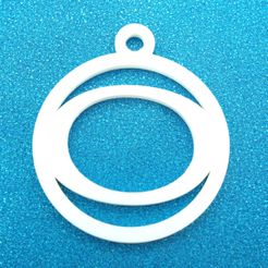OInitialRoundGiftTag3DPrintPhoto1.jpg Archivo STL O - Initial Round Gift Tag Ornament・Objeto de impresión 3D para descargar