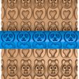 689656566.jpg bear clay roller / pottery roller / panda clay rolling  / panda pattern cutter