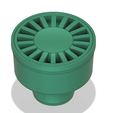 floor_drain_trap_dt03 v5-22.png Floor simple Drain trap Round d100 odore block 3d print and cnc