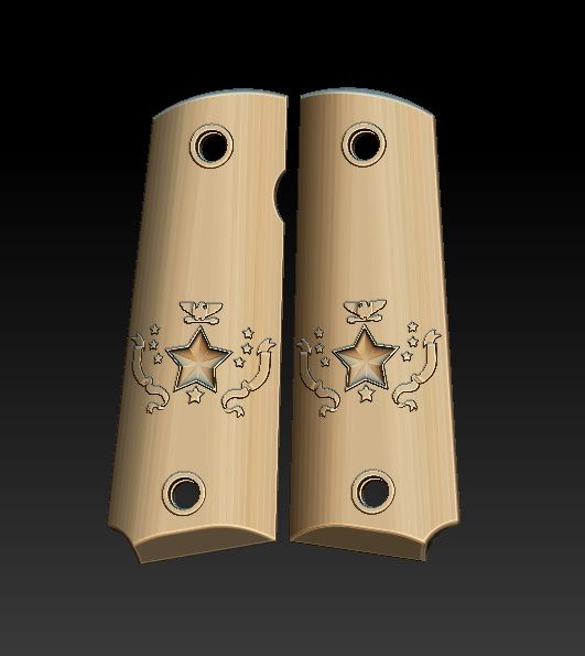 Stl File 1911 Grips・3d Printable Model To Download・cults 5968