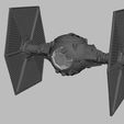 ScreenShot159.jpg Star Wars .stl Tie Fighter and Spare Parts .3D action figure .OBJ Kenner style.