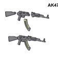 AK47.jpg MINIATURE GUNS SET