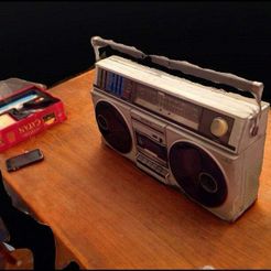 Boom!.jpg Free STL file Sony Boombox・3D printer model to download