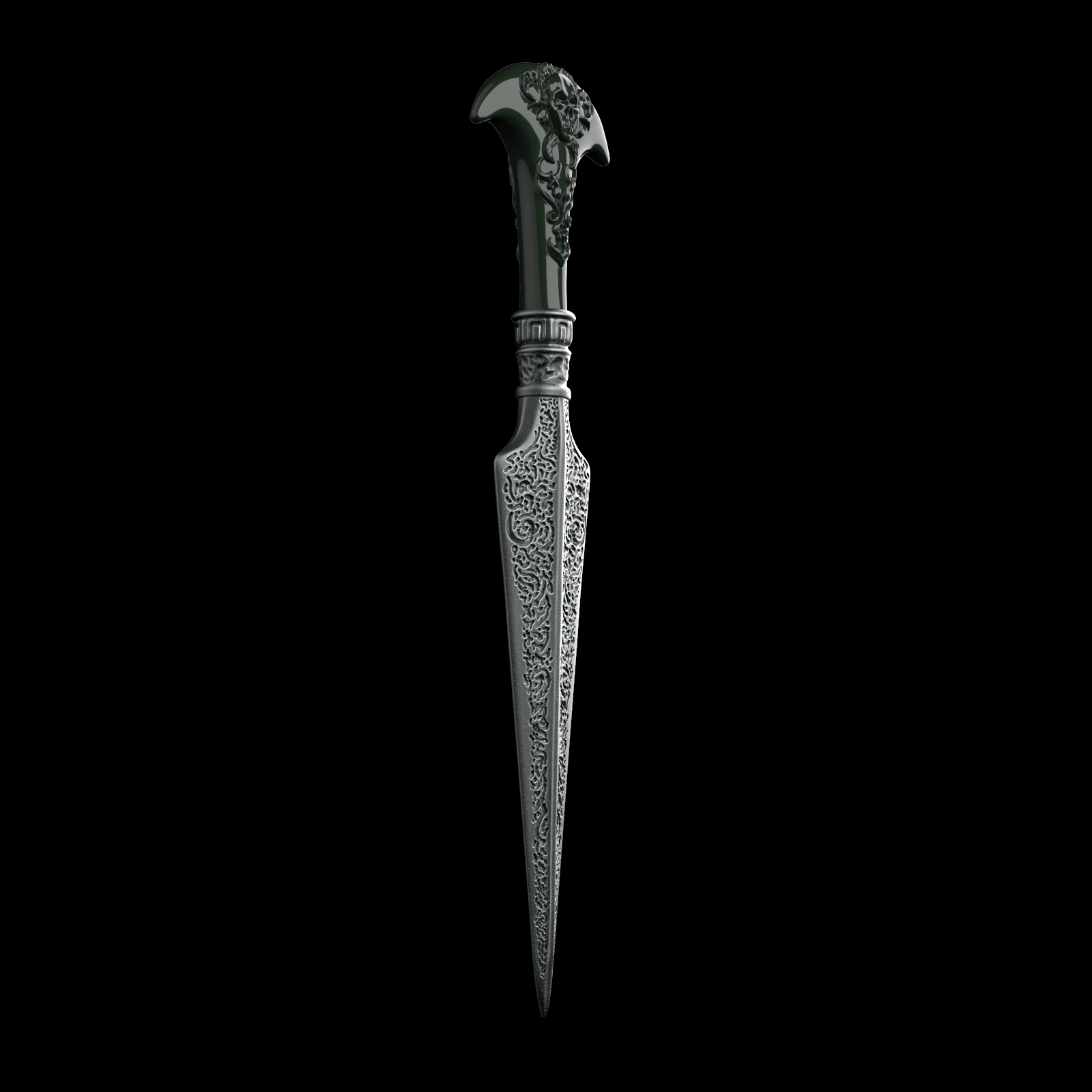 4.png STL file Bellatrix Lestrange Dagger - Harry Potter・Model to download and 3D print, tolgaaxu