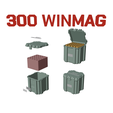 COL_34_300winmag_25a.png AMMO BOX 300 WIN MAG AMMUNITION STORAGE 300 win CRATE ORGANIZER