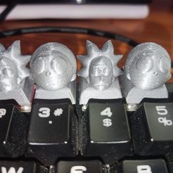 WhatsApp-Image-2023-03-20-at-6.41.27-PM-6.jpeg STL file RICK AND MORTY KEYCAPS PACK・3D print design to download