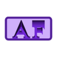 AF.stl AF 3D Nametag