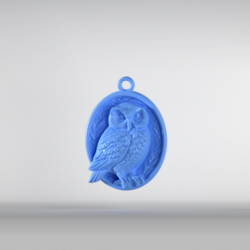 Owl Pendant 3D model