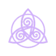 triskelion goddess wall decor.stl Triquetra symbol, Holy Trinity or triskelion, Celtic Knot symbol of Eternity, Trinity symbol keychain, spiritual wall art decor, fridge magnet, pendant