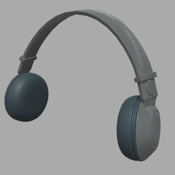 Low_Poly_Headphones_Render_01.png Fichier STL Casques d'écoute Casques d'écoute・Modèle pour impression 3D à télécharger