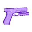 g17plpro.stl GLOCK G17 GEN5 OLIGHT PL PRO REAL SIZE 3D SCANNED