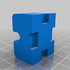 Ziptie_Block_Rep2.jpg Free STL file ZipTie block for Rep2 Shipping・3D printable model to download