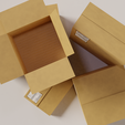 4.png Cardboard box package with texture 3D model