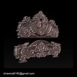 016.jpg Bed 3D relief models STL Files used for CNC Router