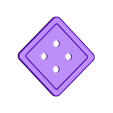 Square Button.stl Большая пуговица