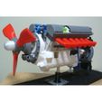 000-V12-Engine01.jpg V-type 12-Cylinder Engine, Water-Cooled, Cutaway