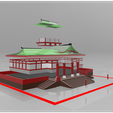 Vue éclatée.PNG Download STL file Japanese Temple • 3D printable model, 3Dgraph