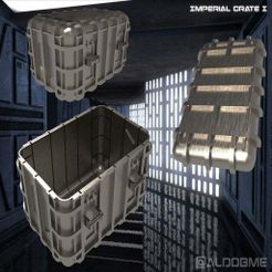 Imperial_Crate_M1.jpg Free STL file Star Wars Imperial Crate 1 (2 Parts)・3D printer model to download