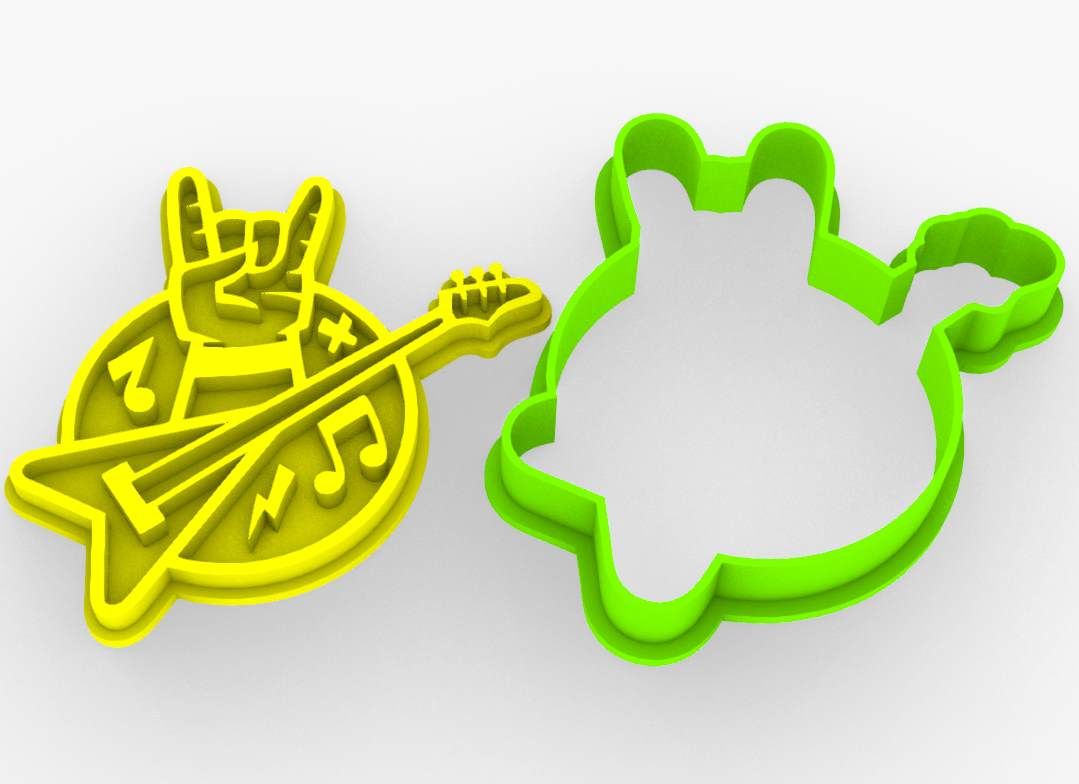 Download STL file i love rock • 3D printing design ・ Cults