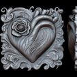 Pulse-of-Roses-Relief-1.jpg Pulse of Roses Relief fichier STL pour impression 3d ou CNC