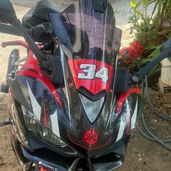 IMG_2172.jpeg Fichier STL YAMAHA YZF R3 / R25 (2014-2018) MİRROR EXTENSİON・Modèle imprimable en 3D à télécharger
