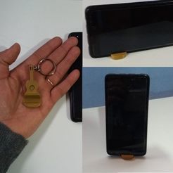 IMG-20180722-WA0049.jpg Файл STL Guitar keychain - phone stand / llavero guitarra para teléfono・Модель для загрузки и 3D-печати