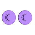 2-simple_bearing-caps.stl Customizable Yin-Yang Fidget Spinner
