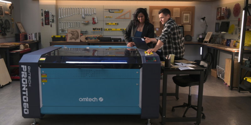 介绍 OMTech Pronto 激光雕刻机--激光业务的最佳设备