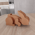 untitled4.png 3D Easter Bunny 2 Decor as 3D Stl File & Easter Gift, Bunny Rabbit, 3D Printing, Bunny Ears, 3D Print File, Easter Decor, Easter Rabbit