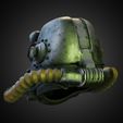 PowerArmorT45HelmetBack34LEft.jpg 用于 Cosplay 的《辐射 4》T-45 动力装甲头盔