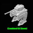 Render_M46_Combined_Kit_1.jpg DUST 1948 \ KONFLIKT '47 - 90mm & Phaser Turret (For M46 Patton and M3 Walkers)