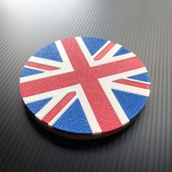 IMG_9690.jpg Fichier STL gratuit Royaume-Uni - Dessous de verre pour drapeau・Plan à télécharger et à imprimer en 3D