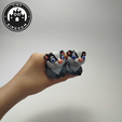 Flexi-Tiny-Badger,-P4.png Flexi Tiny Badger, figura articulada fidget, versión llavero incluida, 3mf incluidos