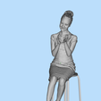 Seated-lady-with-bun-and-short-skirt-clapping-character-scene-model-5.png Femme assise avec chignon et jupe courte applaudissant le personnage modèle de scène
