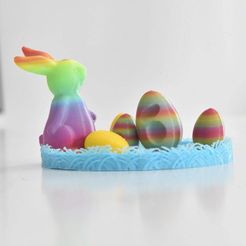微信图片_20180327202353.jpg Бесплатный STL файл Easter Bunny and Eggs・Идея 3D-печати для скачивания, mooz3dprinter