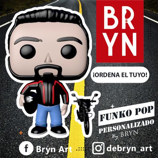 FUNKO POP BIKER - 3D model önizlemesi