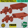 T3.png FARMING TRACTOR +TROLLY V1