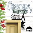 032a.jpg 🎅 Christmas door corners vol. 4 💸 Multipack of 10 models 💸 (santa, decoration, decorative, home, wall decoration, winter) - by AM-MEDIA