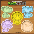 VCC-Cults3D-29.png Plants vs. Zombies Ausstechformen-Set (5 Stück)