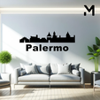 Palermo.png Wall silhouette - City skyline - Palermo