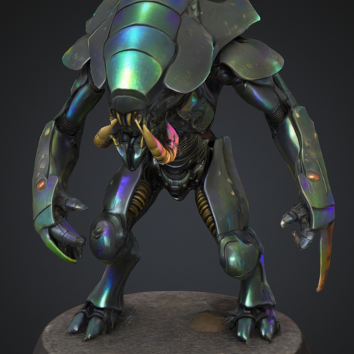 INFERNAL INSECTOID OF THE ARMORED SPACE 3D model