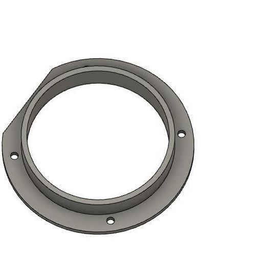 4" Hose Flange 3D model