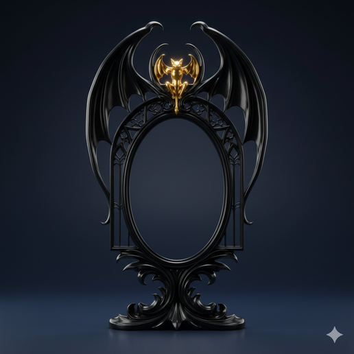 🖼️ gothic picture frame Clean Modern vampire gothic frame Gothic Bat ...