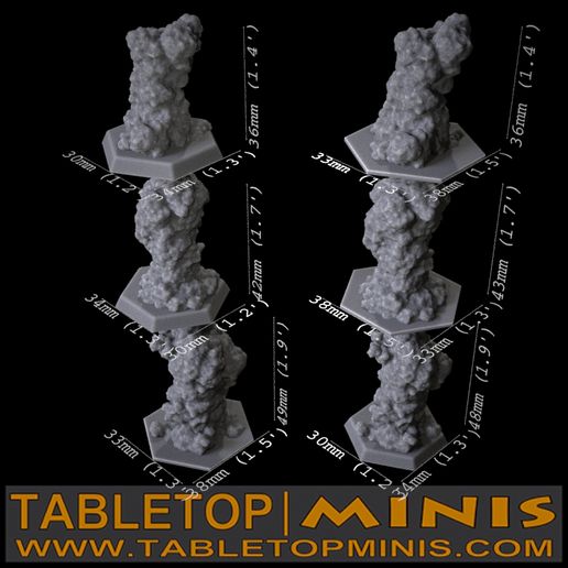 E_comp_measurements.0001.jpg Download STL file Smoke Token for Battletech • 3D printer model, TableTopMinis