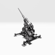 2.png Cañón antiaéreo 12,8cm FlaK 40 (en cruz) (Alemania, 2ª Guerra Mundial)