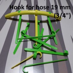 P1010588c.jpg Download free STL file Hook for hose 19 mm (3/4") • 3D printer object, brunoschaefer41