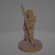 Ice-Age-Spear-Maiden.png STL file Ice Age Spear Maiden・Model to download and 3D print